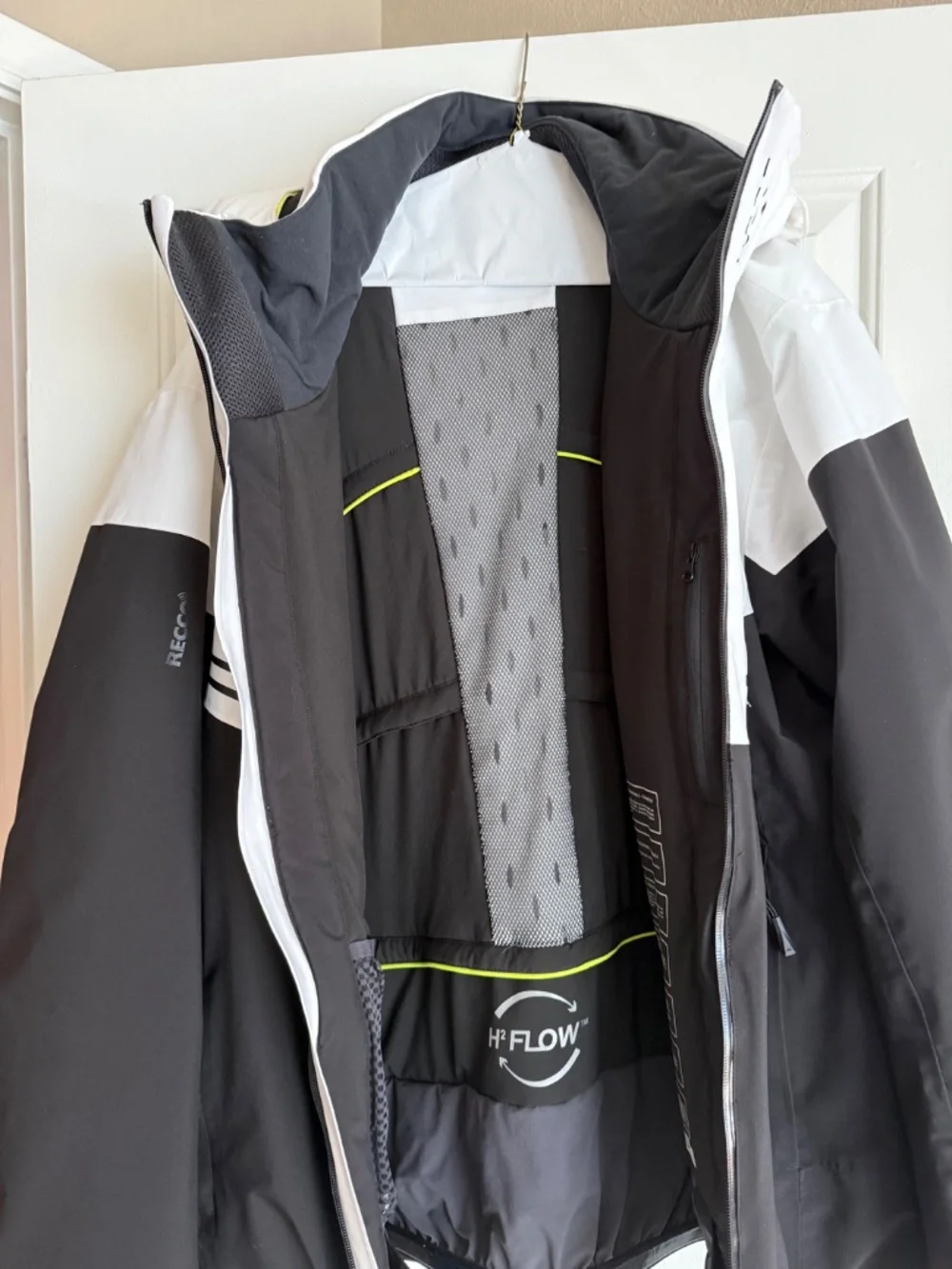 Helly Hansen‎ Alpha Infinity Ski Jacket Mens 2XL White Black coat ski snowboard